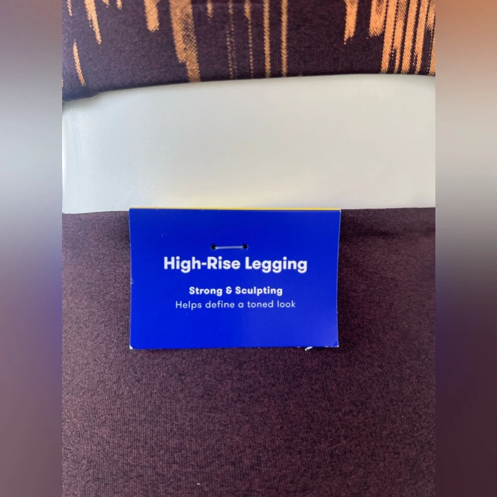 JoyLab 2pc Strappy Back Shine Sports Bra, High-Waisted 7/8 Shine Leggings Size:S - Picture 9 of 16